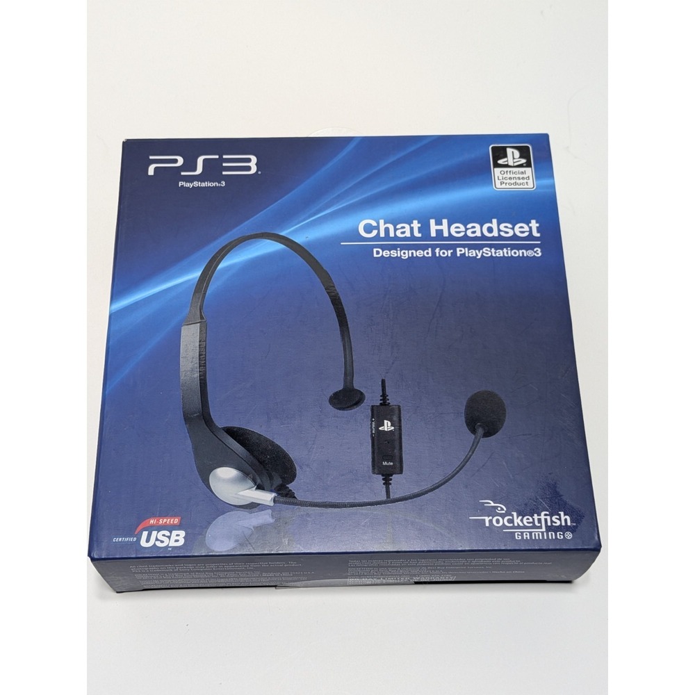 Rocketfish Gaming PS3 USB‎ Chat Headset RF-GPS31201 Wired PlayStation 3